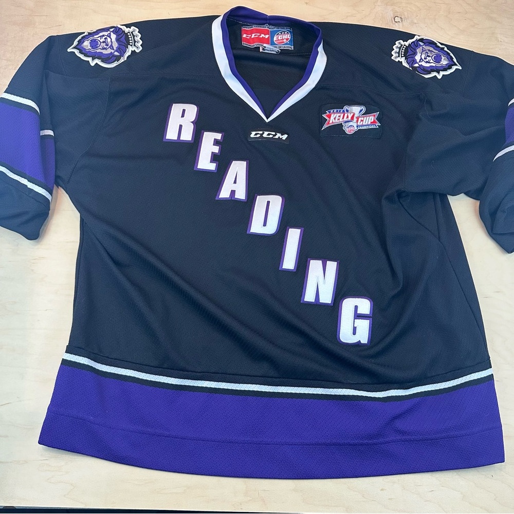 CCM Reading Royals Hockey Jersey - Black and Purple
